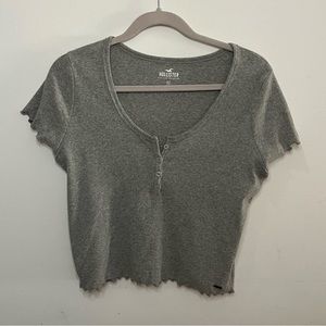 Hollister Grey Crop Top!!